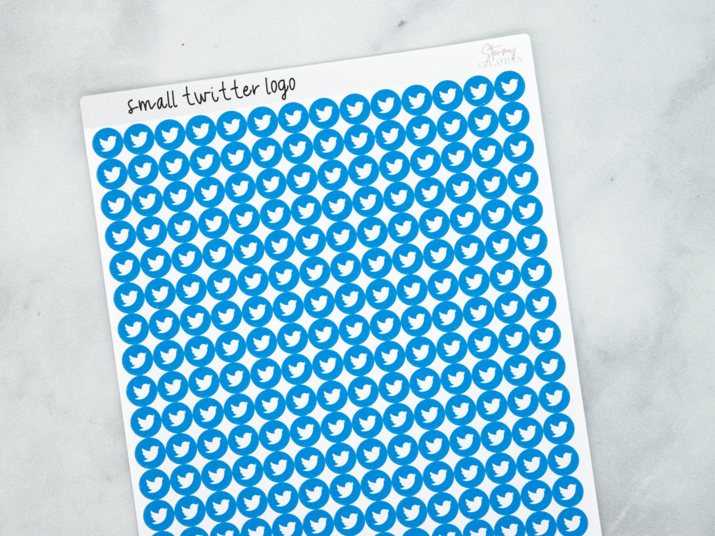 Small Twitter Dot Stickers