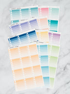 To Do Checklist Stickers, EC Colorway