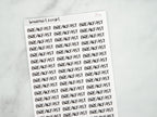 Breakfast Script Stickers