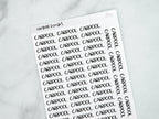 Carpool Script Stickers