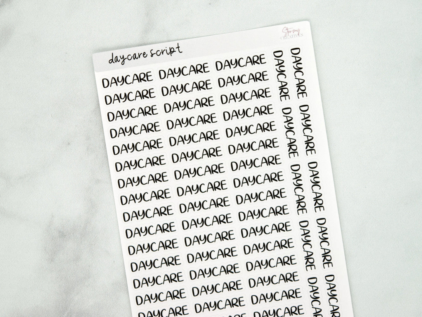 Daycare Script Stickers