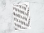 Half Day Script Stickers