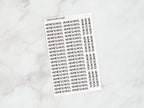 Homeschool Script Stickers