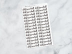 Debt Snowball Script Stickers