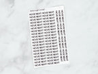 Movie Night Script Stickers