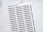 Paper Due Script Stickers