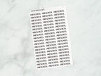 Preschool Script Stickers