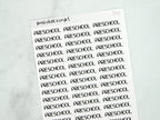 Preschool Script Stickers