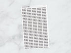 School Script Stickers