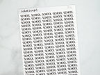 School Script Stickers