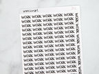 Work Script Stickers