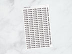 Work Script Stickers