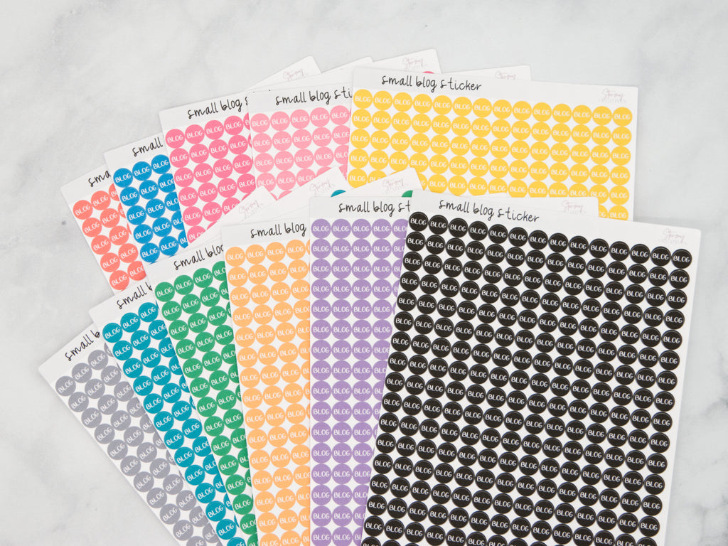 Small Blog Dot Stickers