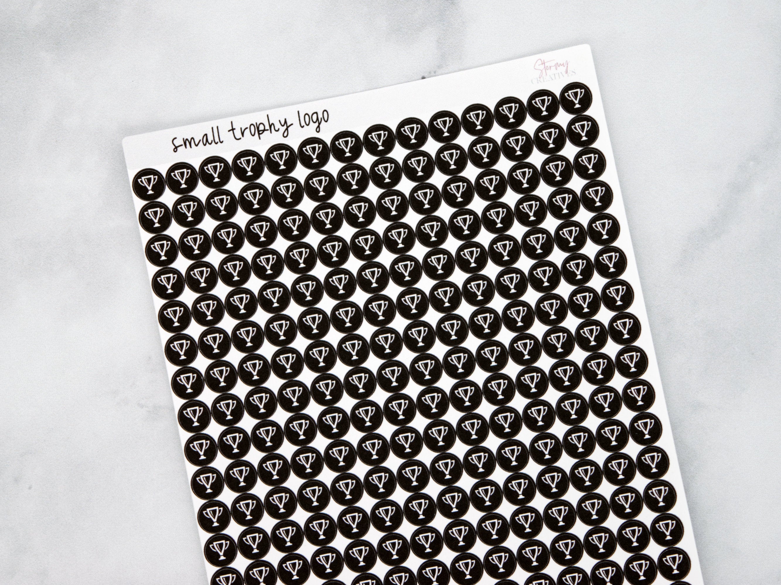 Small Trophy Dot Stickers