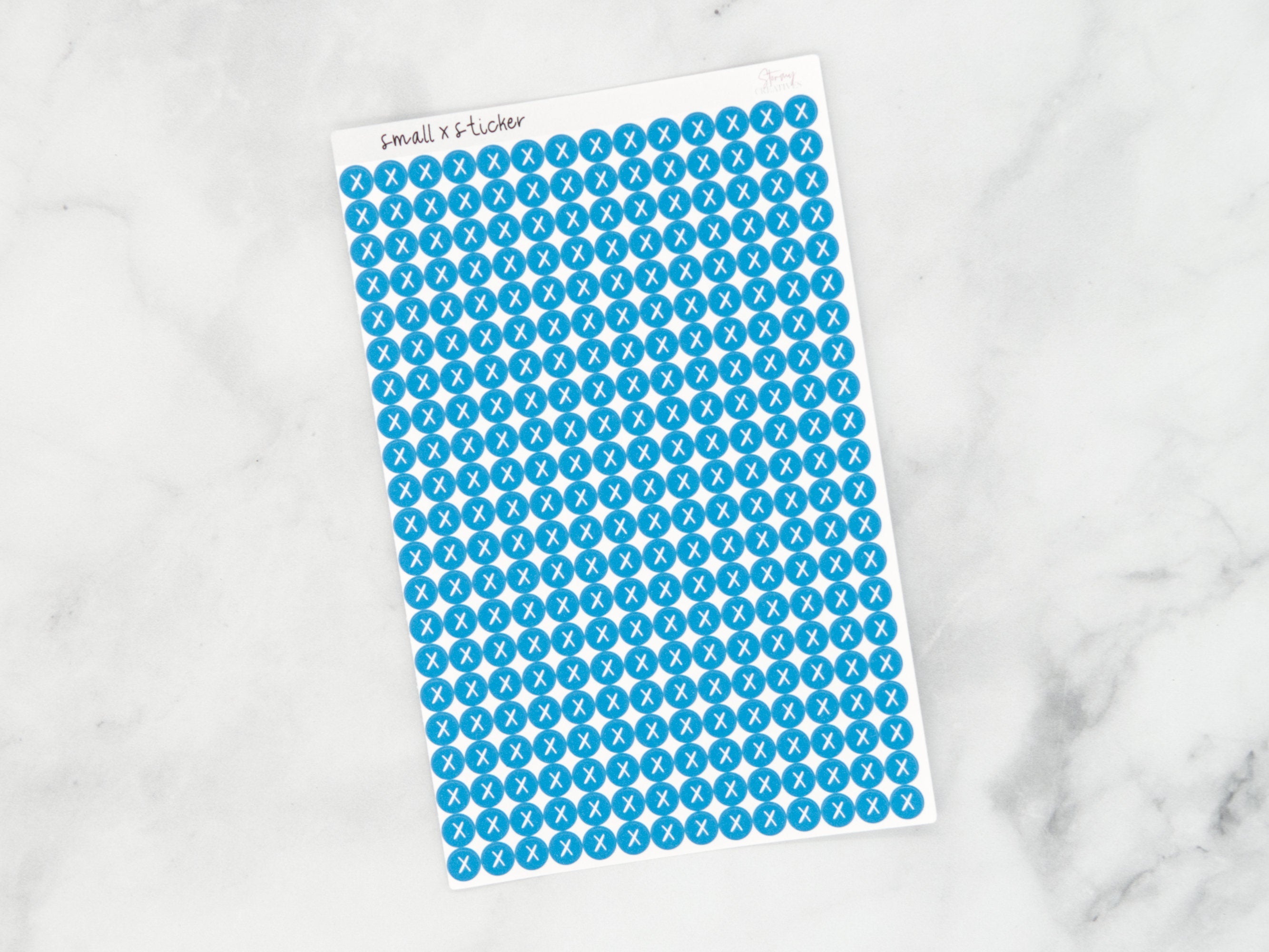 Small X Dot Stickers