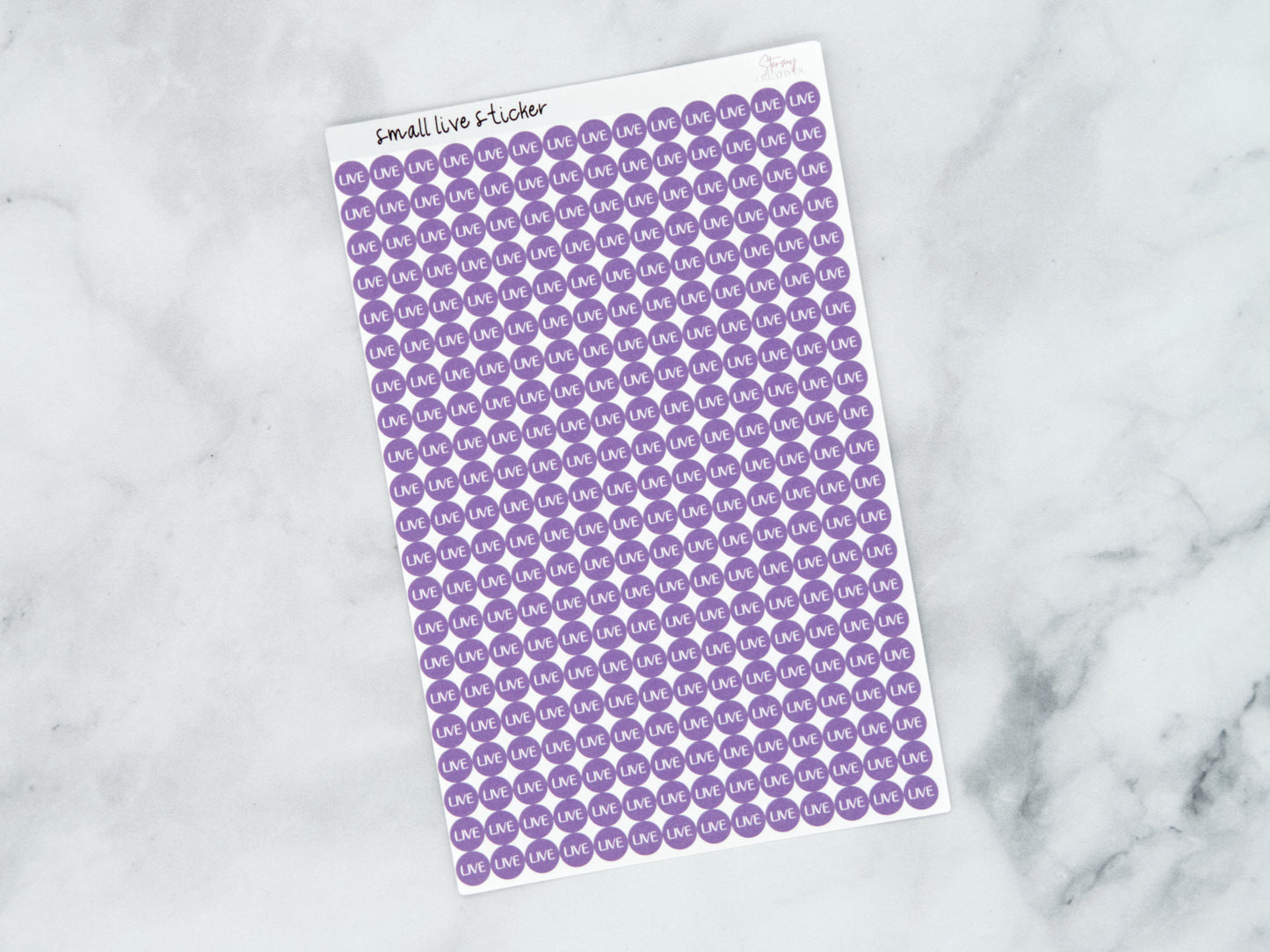 Small Live Dot Stickers