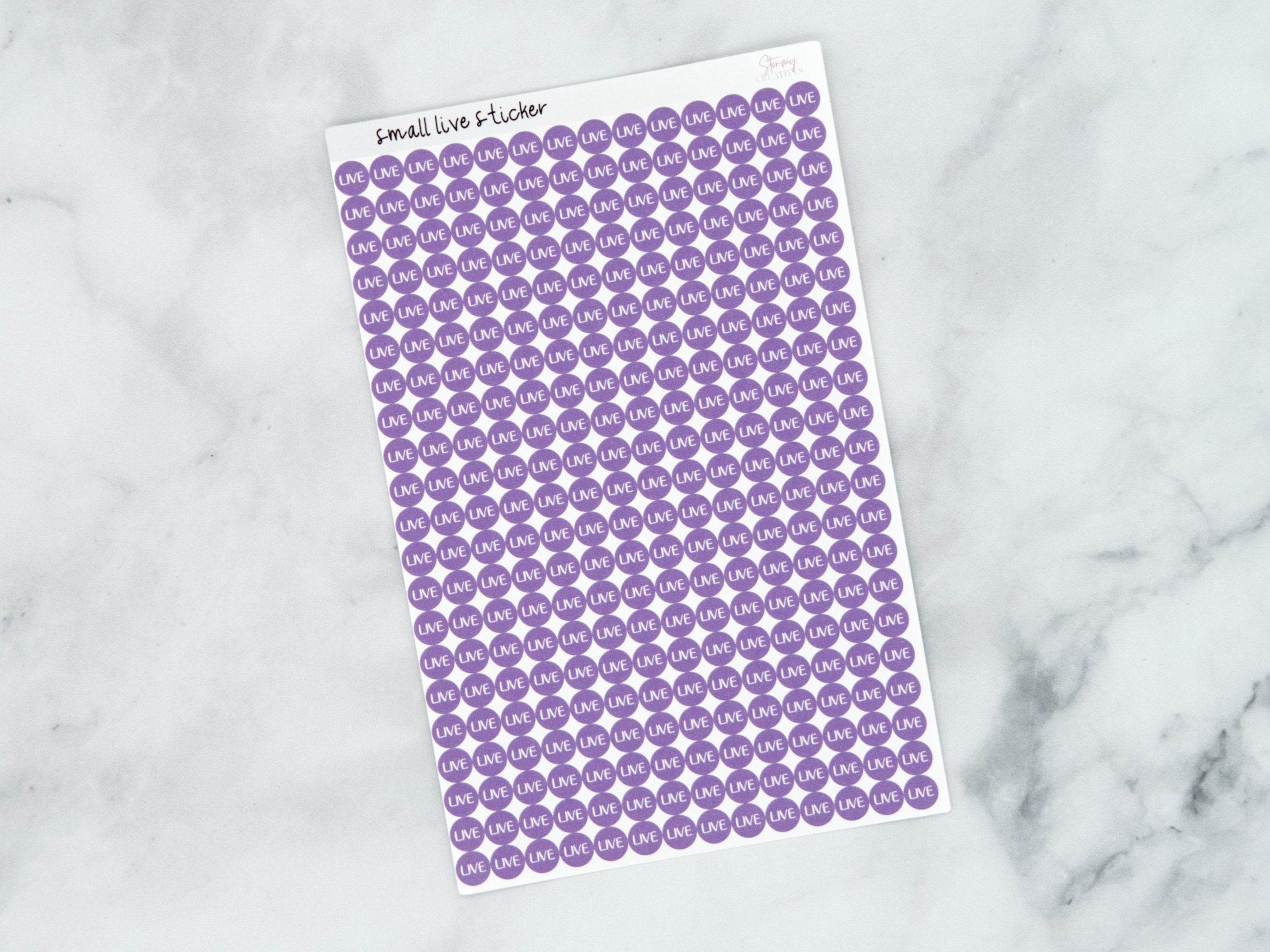 Small Live Dot Stickers