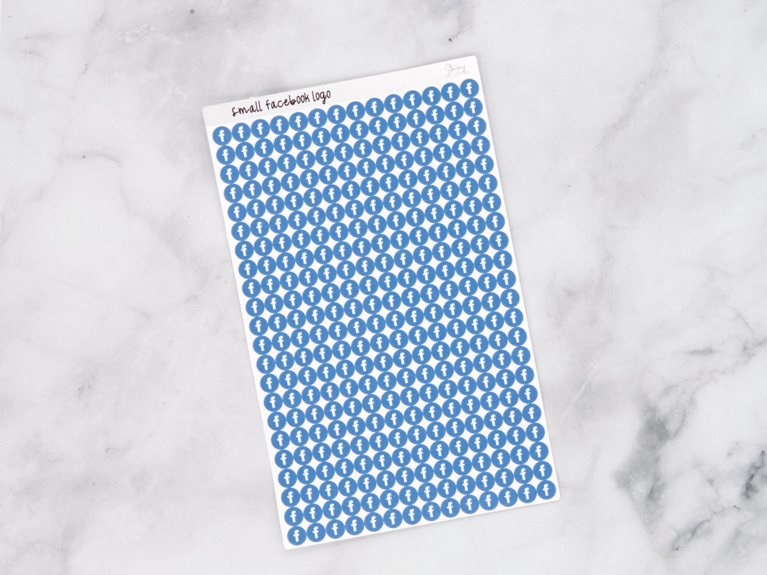 Small Facebook Dot Stickers