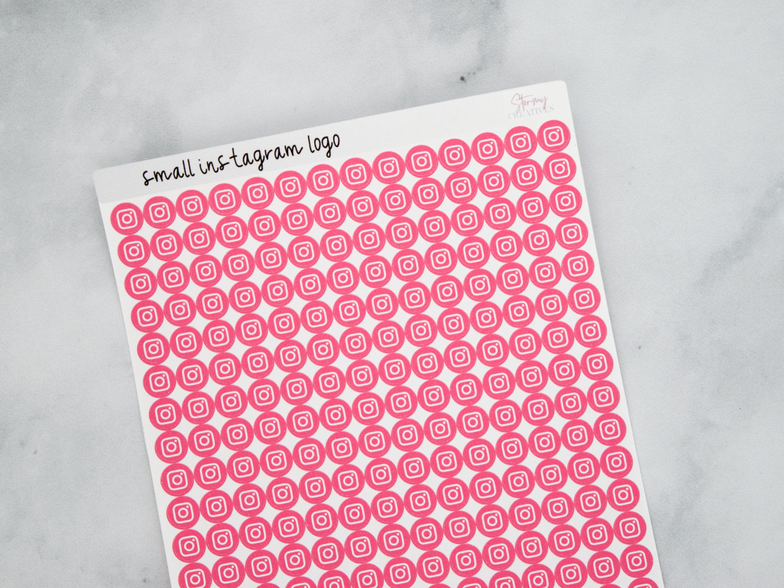 Small Instagram Dot Stickers