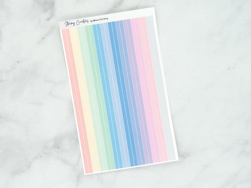 Pastel Colors Super Skinny Washi