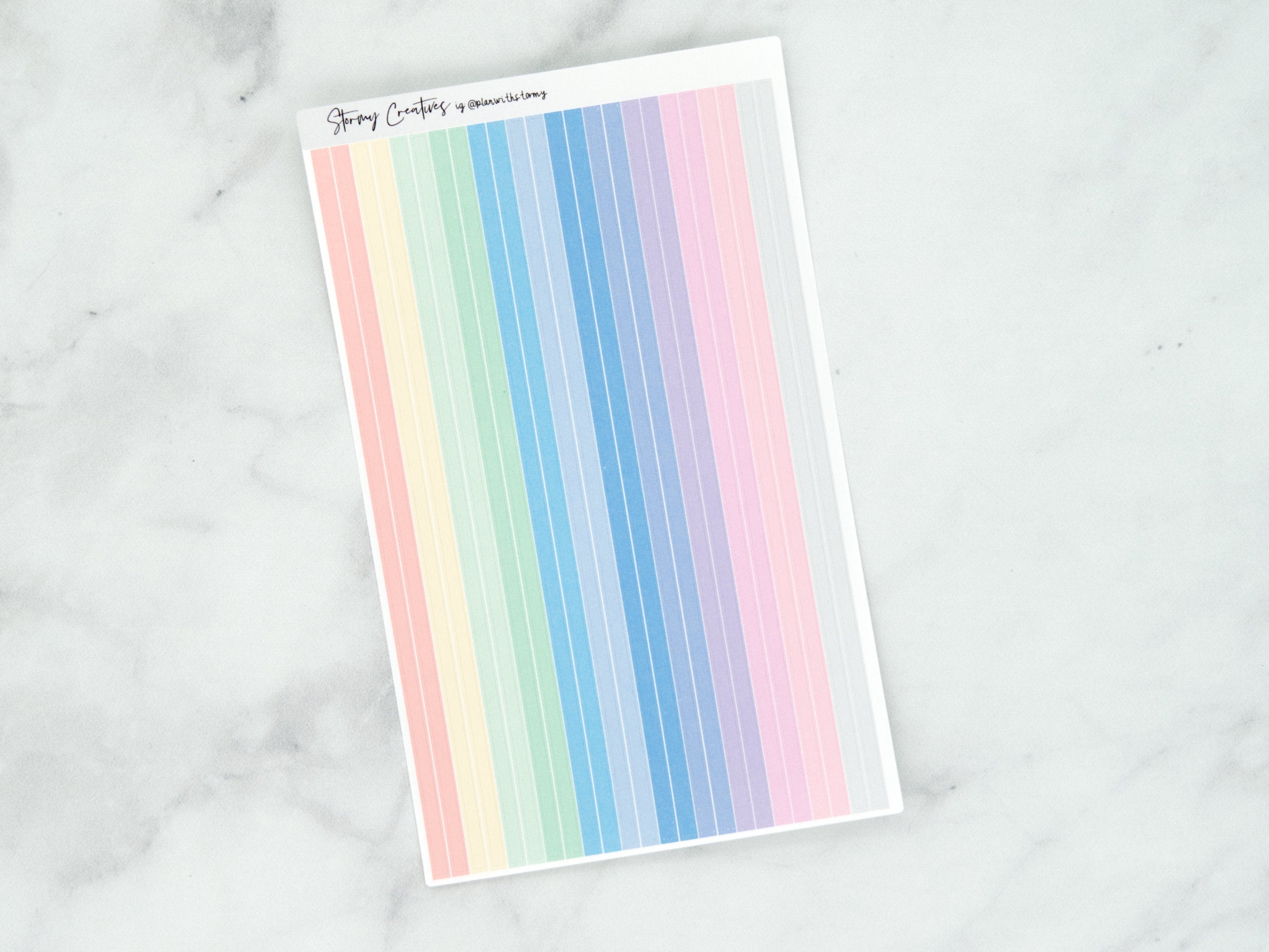 Pastel Colors Super Skinny Washi