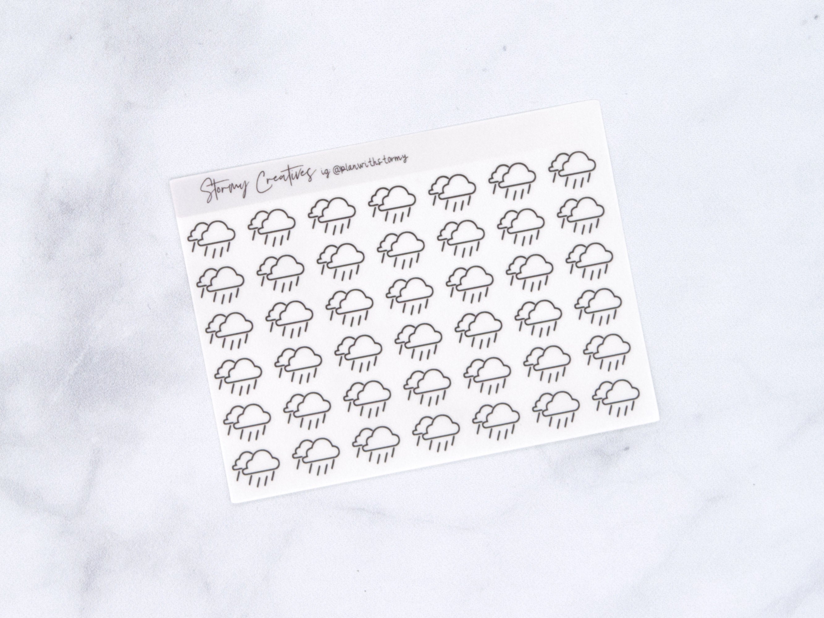 Transparent Rain Showers Weather Icon