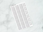 No School Script Stickers