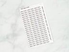 Half Day Script Stickers