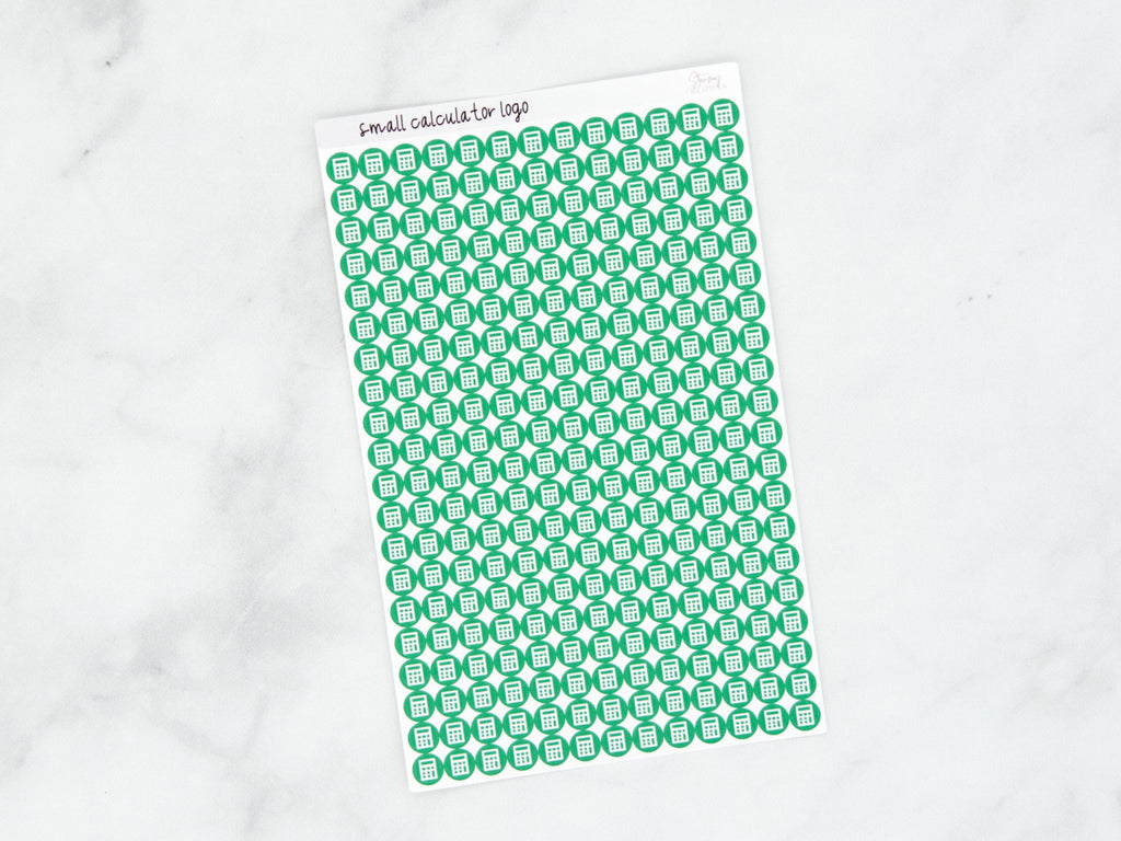 Small Calculator Dot Stickers