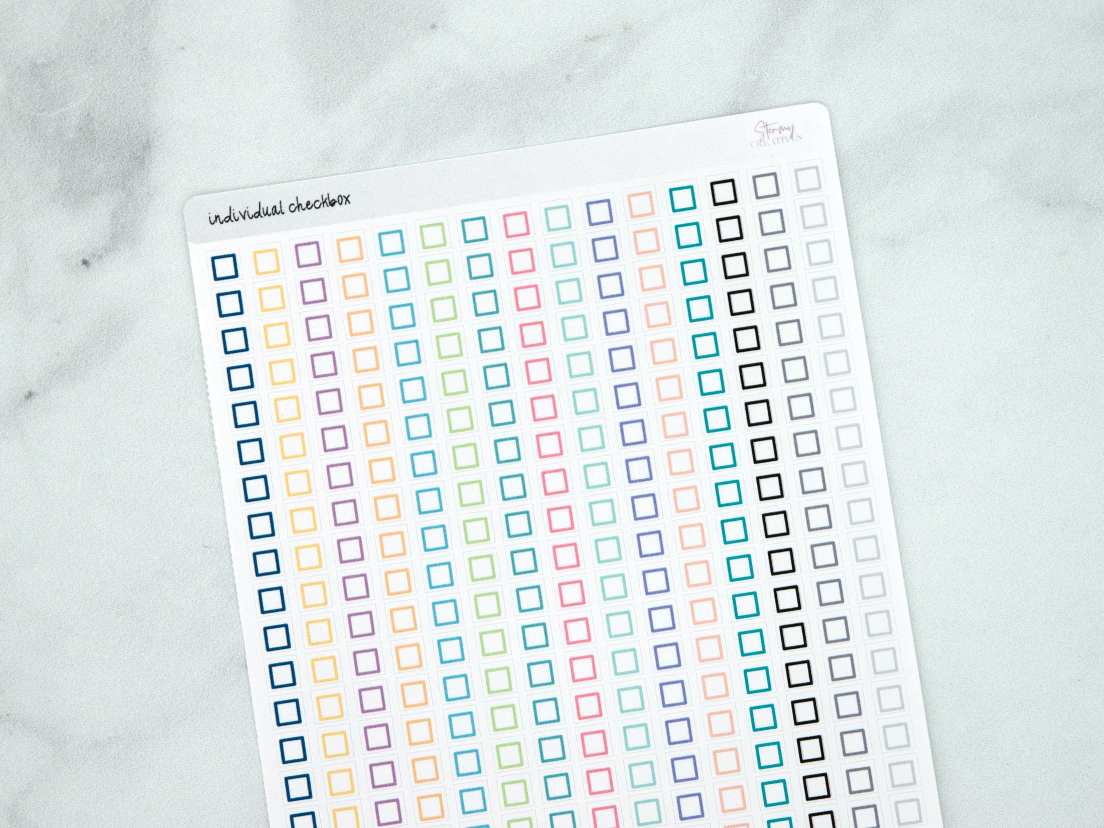 Individual Checklist Stickers – StormyCreatives