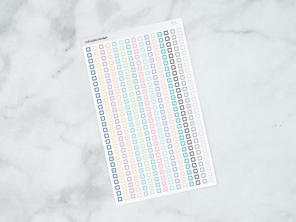 Individual Checklist Stickers