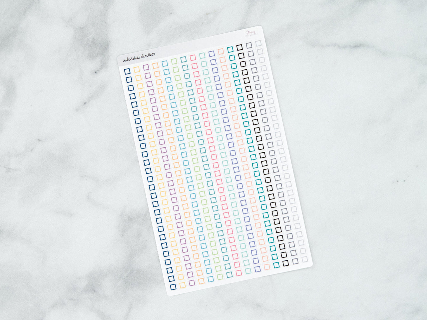 Individual Checklist Stickers