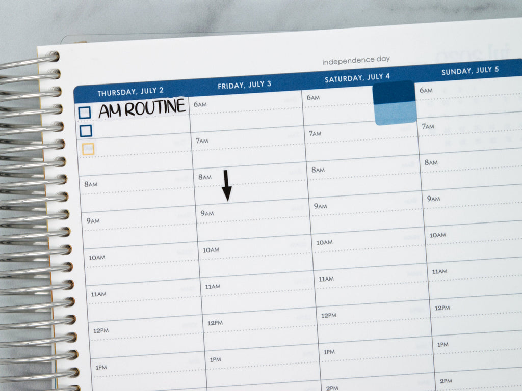 Black Arrows for Erin Condren Daily Duo