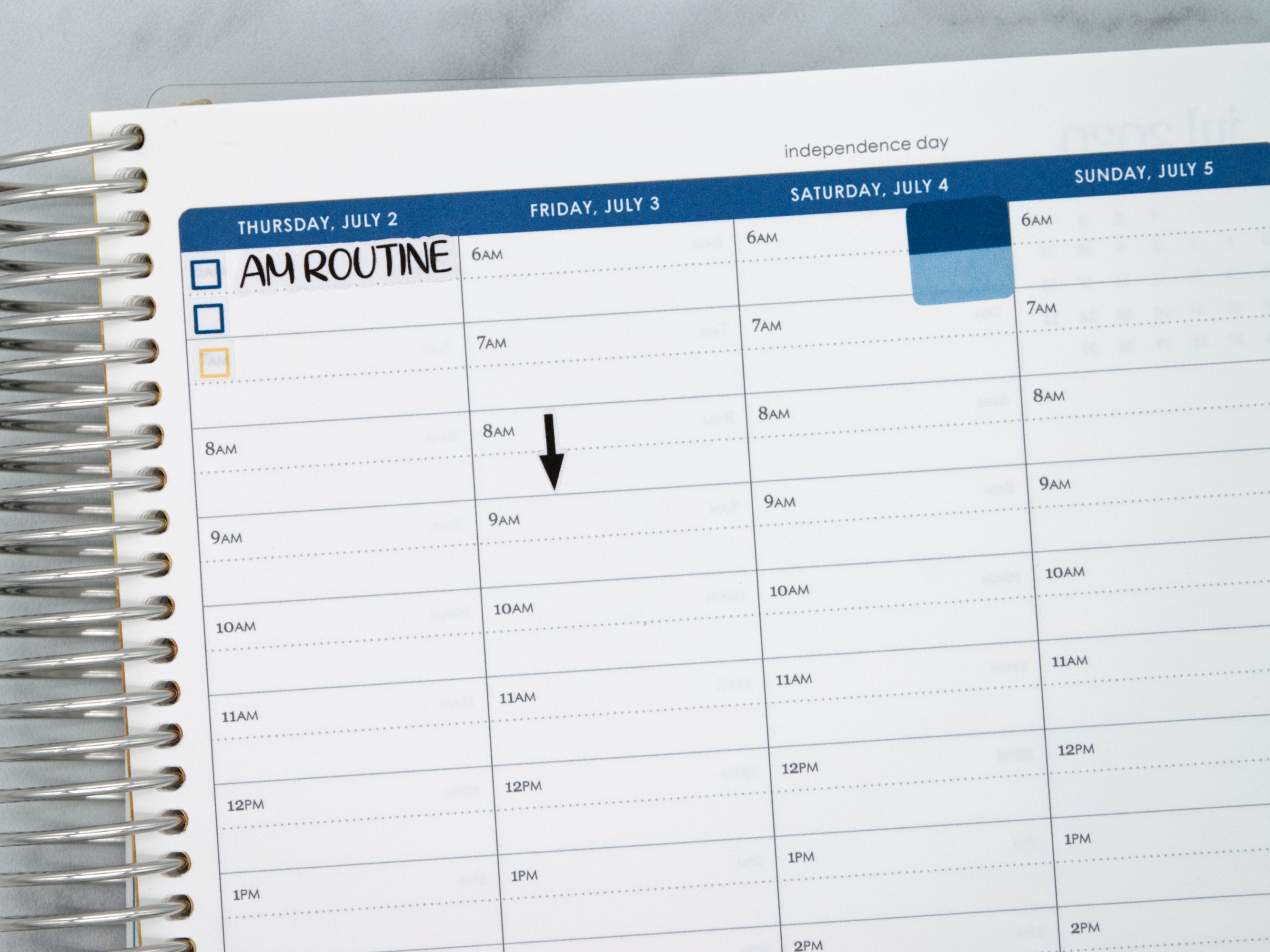 Black Arrows for Erin Condren Daily Duo