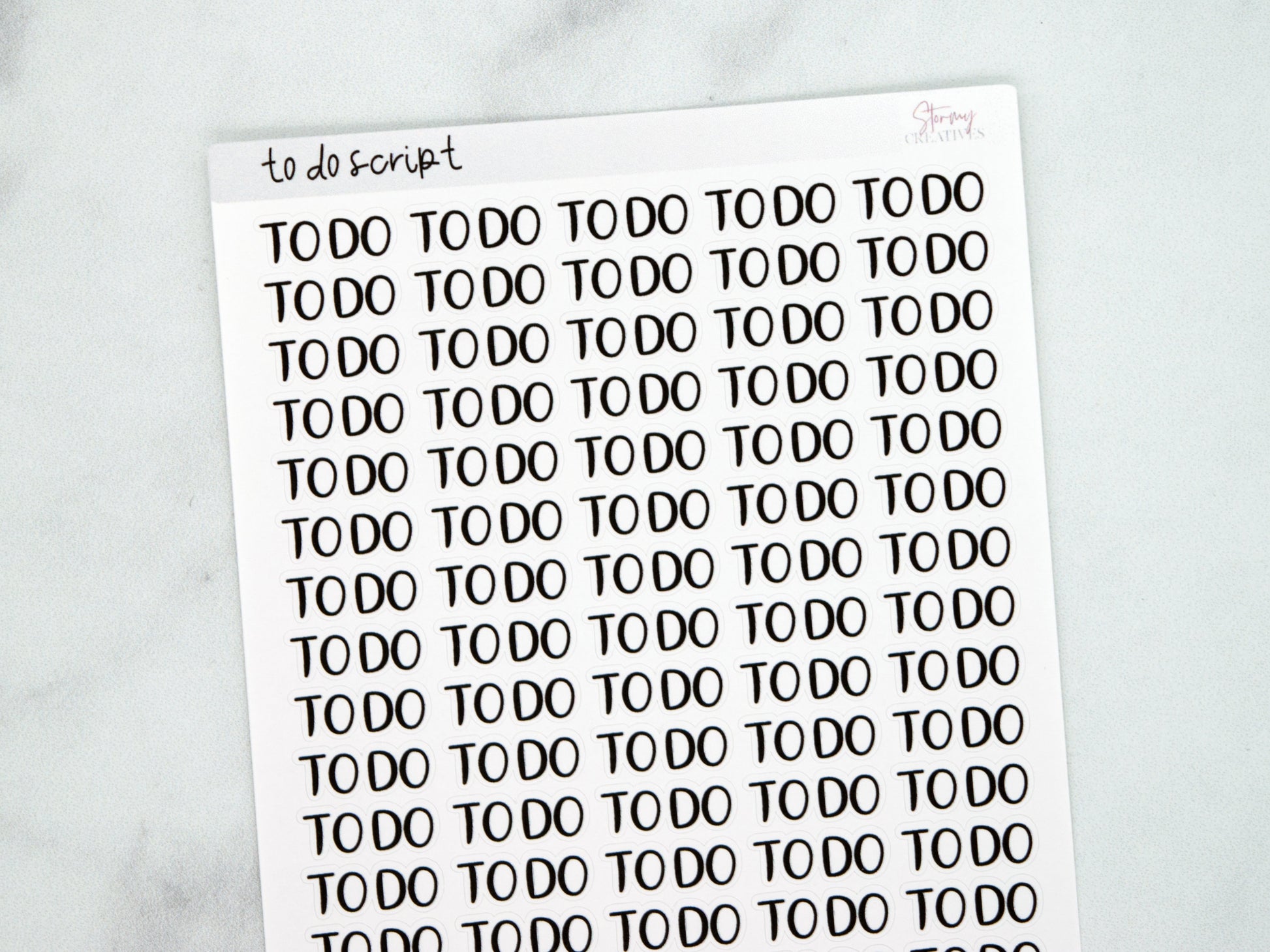 To Do Script Stickers