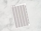 To Go Script Stickers