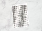 Errands Script Stickers