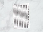 AM Routine Script Stickers