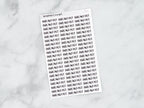 Breakfast Script Stickers