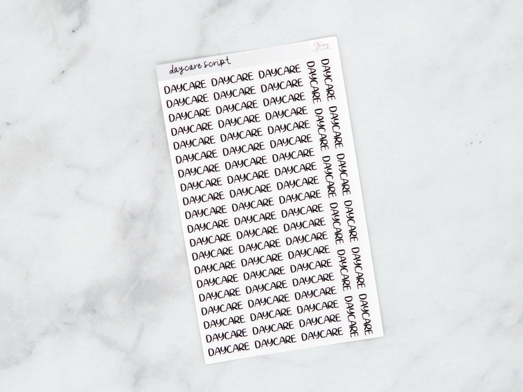Daycare Script Stickers
