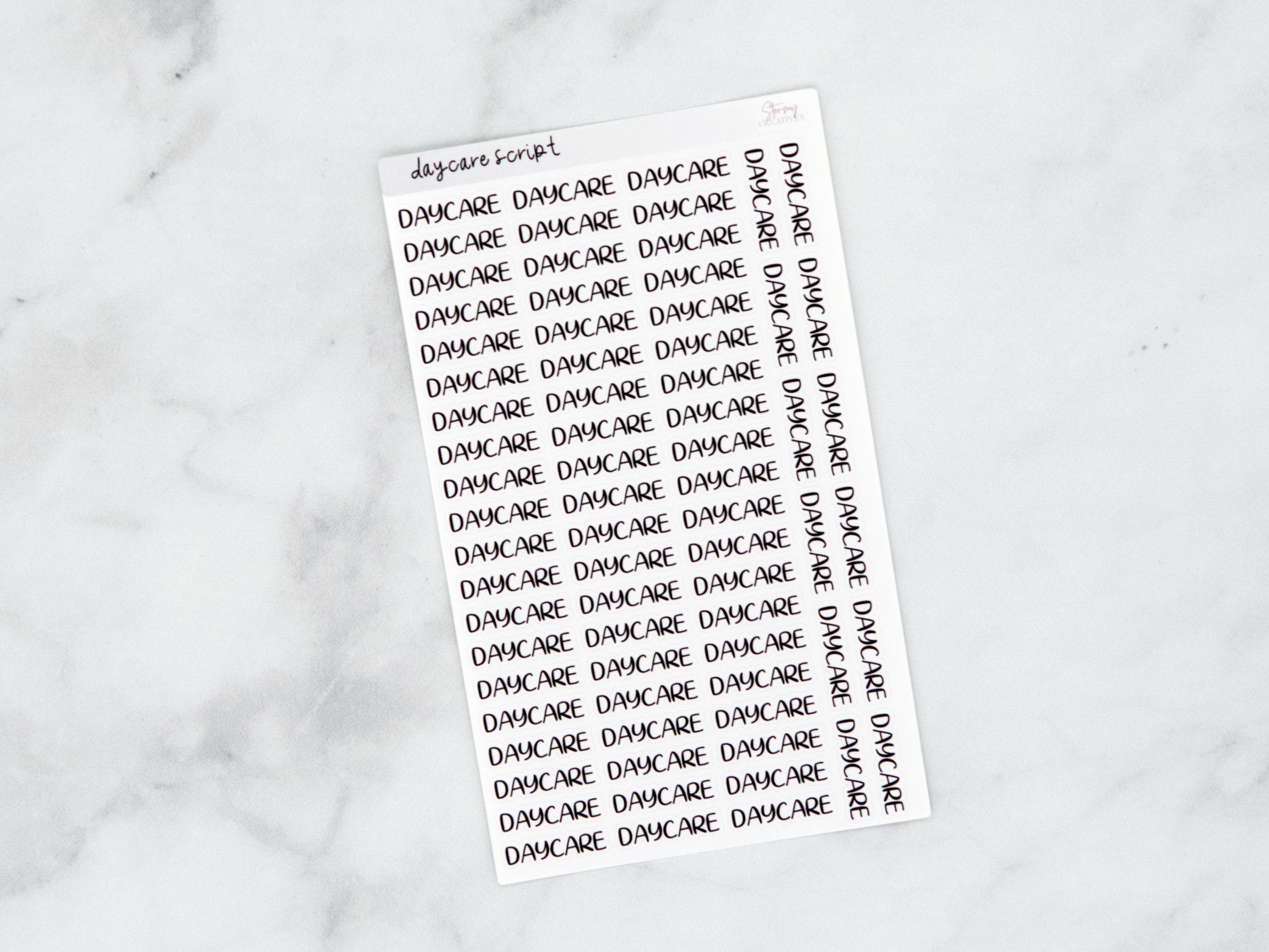 Daycare Script Stickers