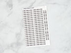Early Release Script Stickers