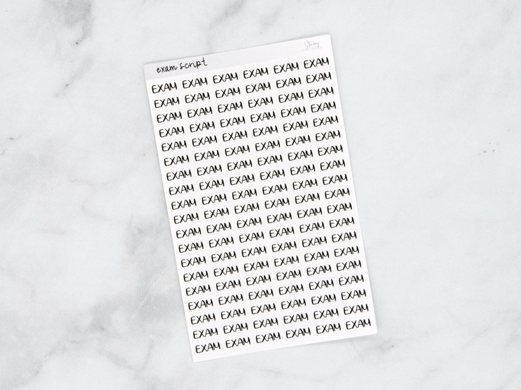 Exam Script Stickers