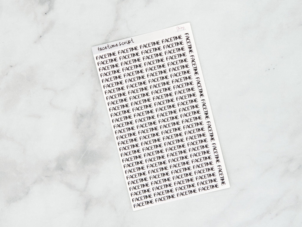 FaceTime Script Stickers