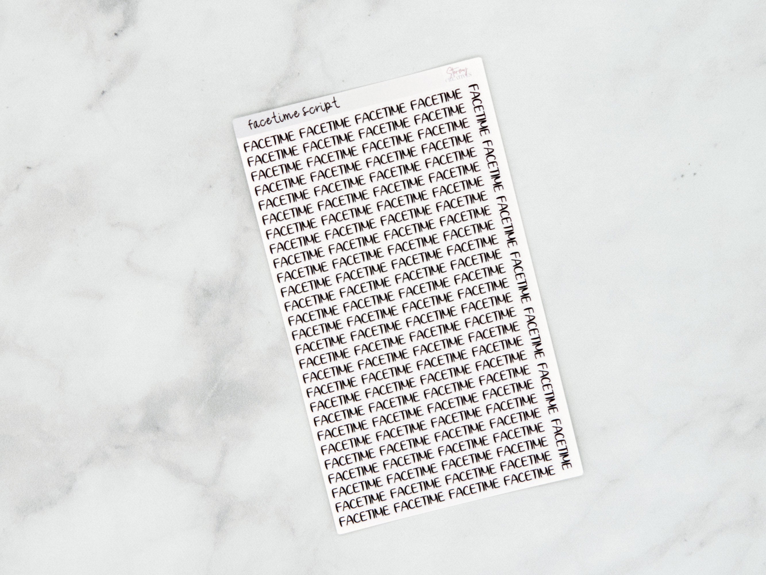 FaceTime Script Stickers