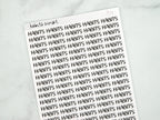 Habits Script Stickers