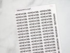 Homework Script Stickers