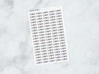 Lunch Script Stickers