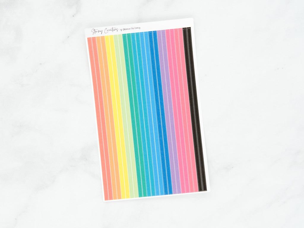 Bright Colors Super Skinny Washi