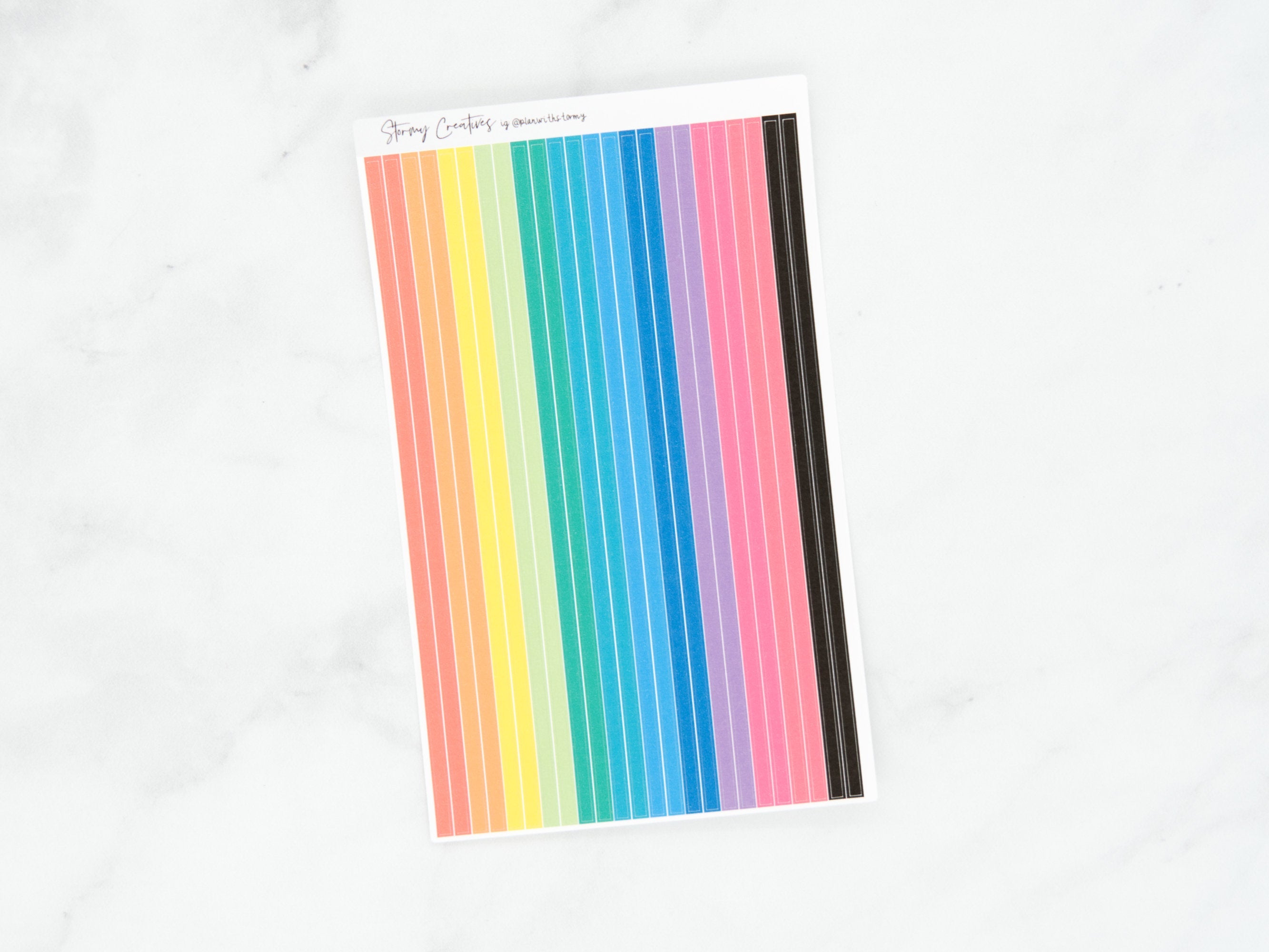 Bright Colors Super Skinny Washi